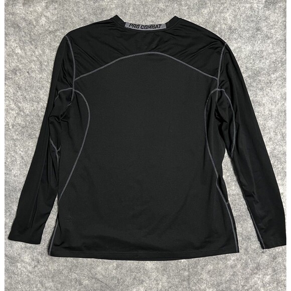 Nike Pro Combat Dri-fit T-Shirt Men’s XL Fitted Black Moisture Wicking - Picture 3 of 17